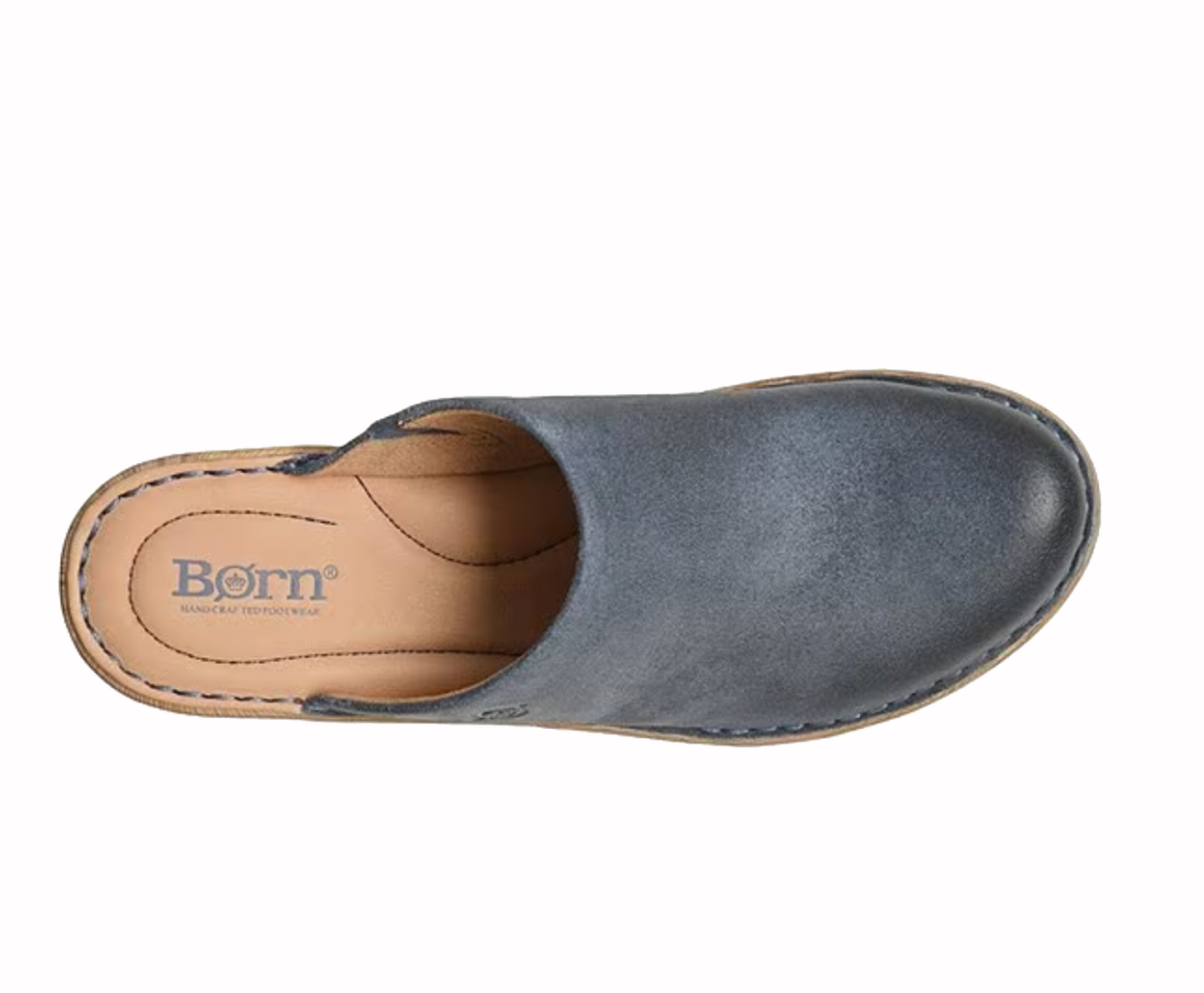 THE SHOE GUY/BORN - LIGHT BLUE DISTRESSED NATALIE CLOG/TOP