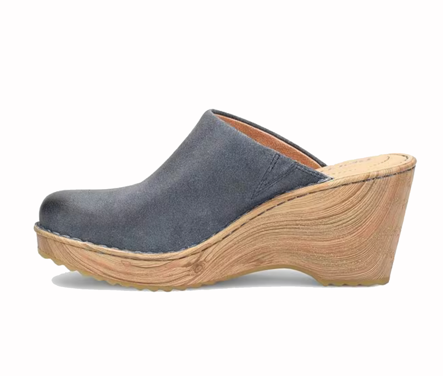 THE SHOE GUY/BORN - LIGHT BLUE DISTRESSED NATALIE CLOG/LEFT