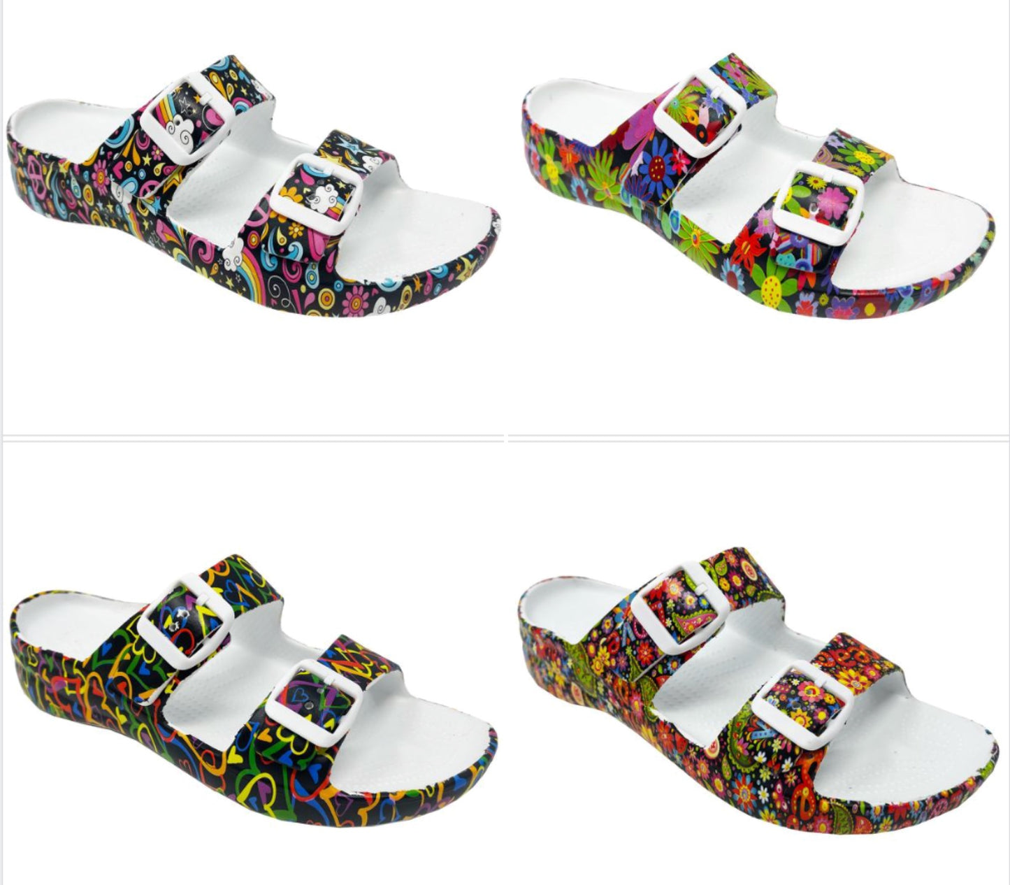 DAWGS 2-Strap Sandals - Solid Colors