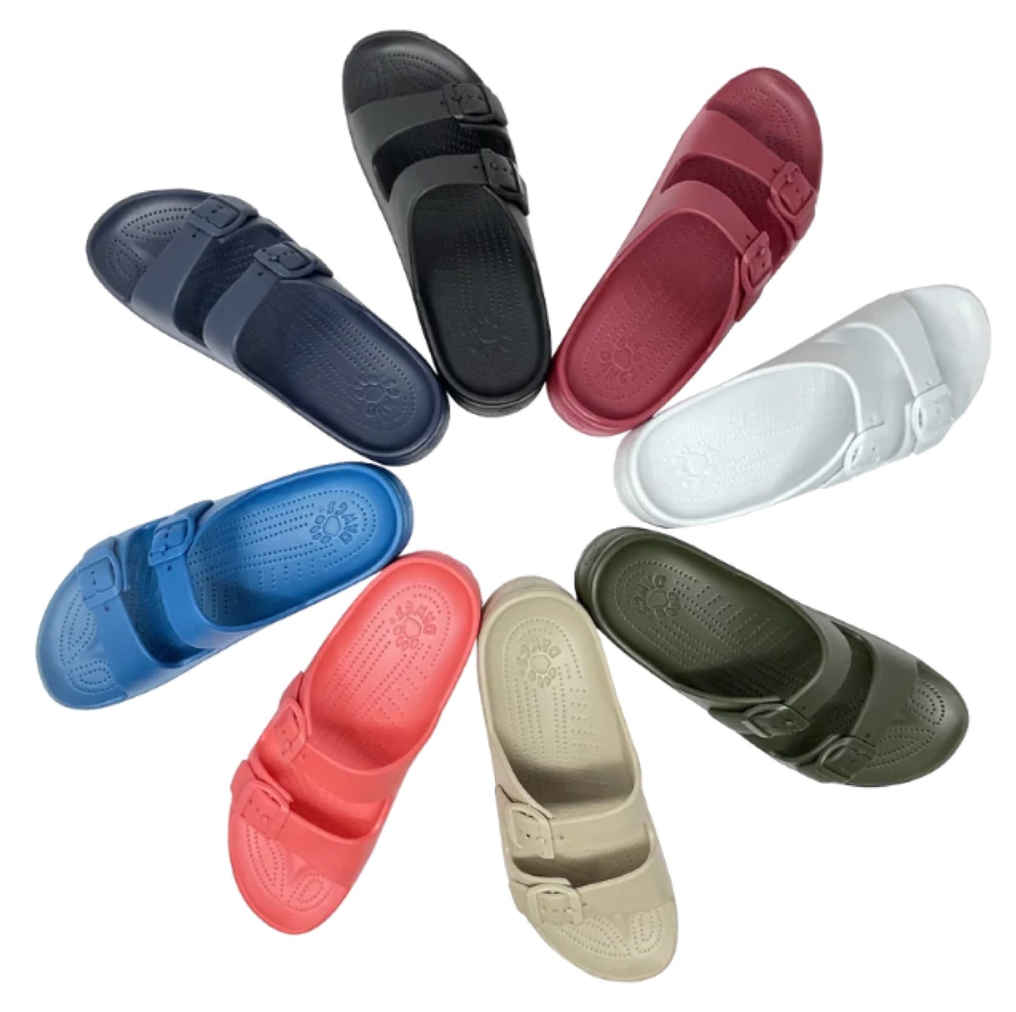 DAWGS 2-Strap Sandals - Solid Colors