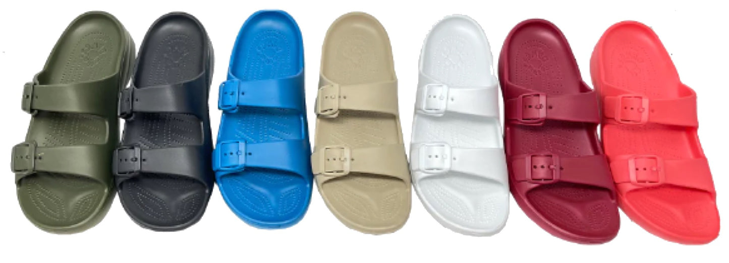DAWGS 2-Strap Sandals - Solid Colors
